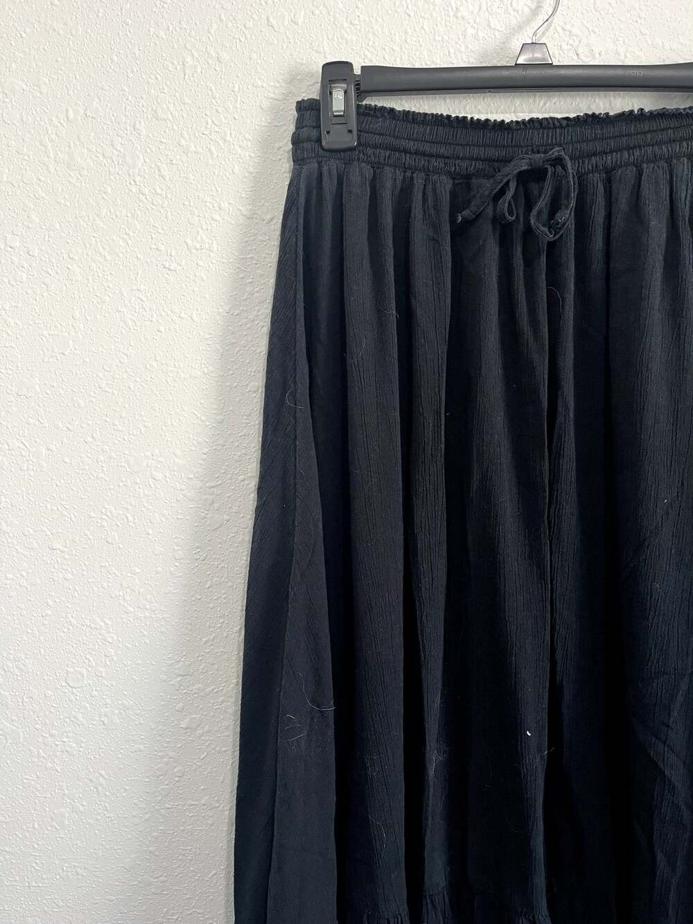 Aerie Black Tiered Maxi Skirt